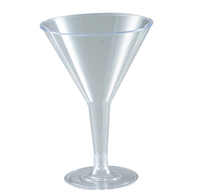 Disposable 2 oz Clear Plastic Martini Glasses - Posh Party Supplies