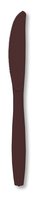 Chocolate Brown Premium Plastic Knives - Posh Party Supplies