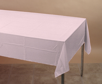 Discounted Classic Pink Plastic 54x108 Tablecover-Posh Party Supplies