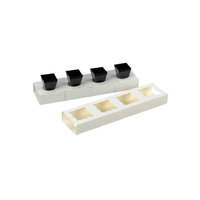 4 Tear Off Inserts For Mini Dishes Or Cupcake- Slides In Plumir And Plumlarge - 200 Cup Holders