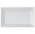 Disposable Plastic Rectangle White Dessert/Salad Plates - Posh Party Supplies