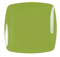 Elegant Green Square Plastic 5.5" Dessert Plate