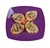 Elegant Purple Plastic Square 7.5" Salad Plate