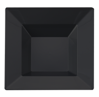 Disposable 12 oz Square Black Plastic Soup Bowls by The Kaya Collection - Posh Party Supplies