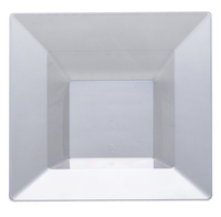12 oz Square Clear Plastic Soup Bowls