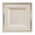 Square 8" Ivory and Gold Plastic Salad Plates