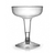 Clear Plastic 4 oz. 2 Piece Old Fashioned Champagne Glass - Posh Party Supplies