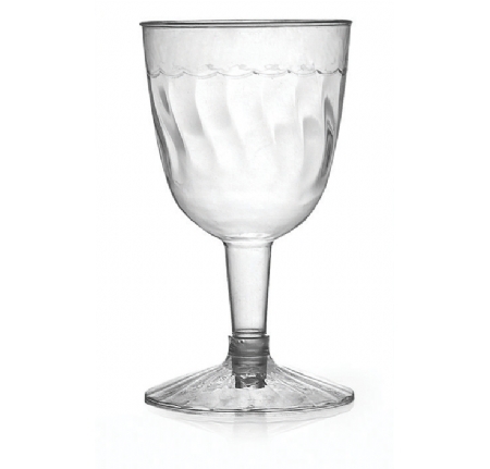 Stunning 5 oz. 2 Piece Plastic Wine Goblet
