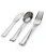 silver-like forks, knives and spoons