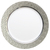 10.25" Clear Elegant Plastic Dinner  Plate with Hammered Silver Trim - Posh Party Supplies