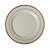 9" Edge  - Elegant Bone with Gold Trim 9" Round Plastic Plate  - Posh Party Supplies