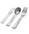 silver-like disposable cutlery