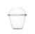 12 oz. PET Tall Plastic Drinking Cups with Dome Lids with NO Hole - Posh Party Supplies