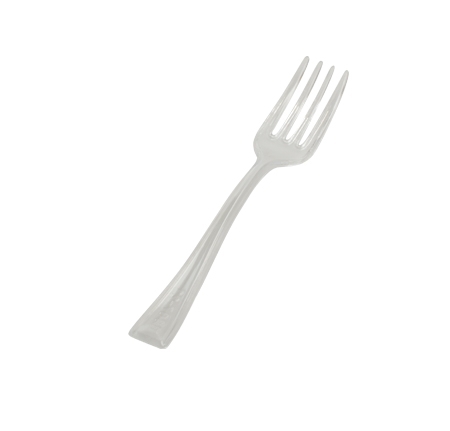Clear 3.9" Tiny Plastic Taster Tines - 48 Mini Forks - Posh Party Supplies