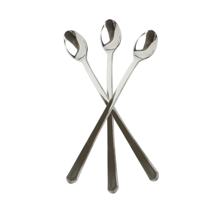 Elegant Silver 6" Tiny Plastic Taster Spoons - Posh Party Supplies