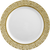 Elegant White Plastic 7 " Salad Plate with Silver Trim - Posh Party Supplies