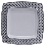 Elegant Diamond Plastic Soup Bowls - Posh Party Supplies
