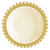 Elegant Ornament Plastic Ivory With Gold Brimmed 7" Salad Plate  - Posh Party  Supplies