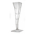 Elegant Clear 5 oz. Plastic Champagne Flute  - Posh Party Supplies