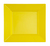 Disposable Square Yellow Plastic 6.5" Dessert Plates - Posh Party Supplies