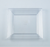 Disposable Disposable Clear Square Plastic 16" x 16" Serving Tray - Posh Party Supplies