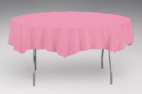 Disposable Candy Pink Tissue Tablecloths - Posh Party Supplies