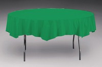 Disposable Emerald Green Round Paper Tablecloths - Posh Party Supplies