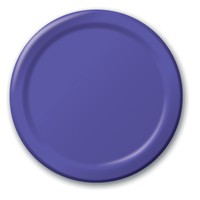 Disposable Purple 6.75" Paper Dessert Plates -  Posh Party Supplies
