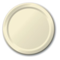 Disposable Ivory 6.75" Paper Dessert Plates - Posh Party Supplies