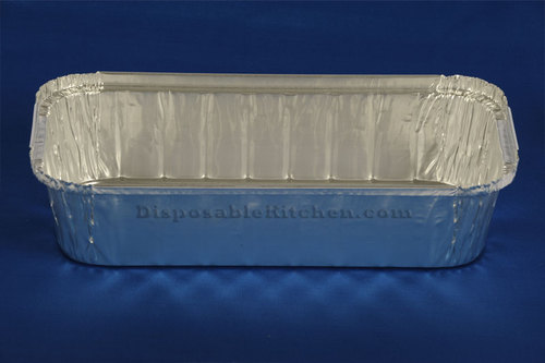 Aluminum 3 Lb Disposable Loaf Pans Medium  - PoshPartySupplies.com