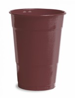 Disposable Brown 16 Oz. Solid Cups - Posh Party Supplies