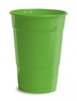 Disposable Citrus Green 16 Oz. Solid Cups  - Posh Party Supplies