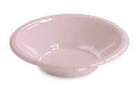 Disposable Classic Pink 12 Oz. Plastic Bowl -Posh Party Supplies