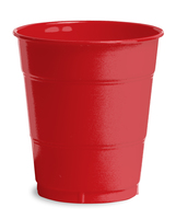 Disposable Classic Red 12 Oz. Plastic Cups - Posh Party Supplies