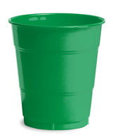 Disposable Emerald Green 12 Oz. Plastic Cups - Posh Party Supplies