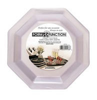 Elegant Clear 7" Octagonal Plastic Lunch Plates  - www.poshpartysupplies.com