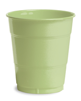 Disposable Pistachio 12 Oz. Plastic Cups - Posh Party Supplies