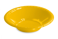 Disposable School Bus Yellow 12 Oz. Plastic Bowl -Posh Party Supplies