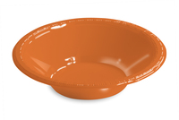 Disposable Sunkissed Orange 12 Oz. Plastic Bowl -Posh Party Supplies