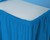 Disposable True Blue Plastic 14' Table skirt  - Posh Party Supplies