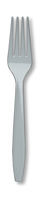 Shimmering Silver Premium Plastic Forks - Posh Party Supplies