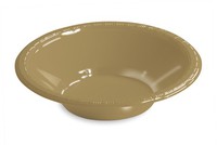 Gold 12 Oz. Plastic Bowl - 600 Bowls