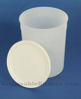 Disposable & Reusable 4 Pound Plastic Containers (lids sold separately)