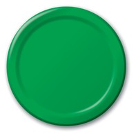 Disposable Emerald Green 8.75" Paper Dinner Plates - Posh Party Supplies