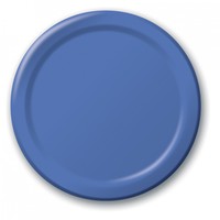 Disposable True Blue 8.75" Paper Dinner Plates - Posh Party Supplies