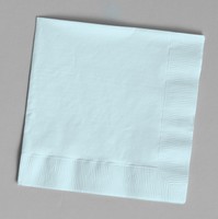 Discounted Solid Pastel Blue Paper Lunch Napkins - Posh Party Supplies