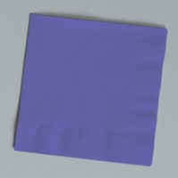 Discounted Solid Purple Paper Lunch Napkins - Posh Party Supplies