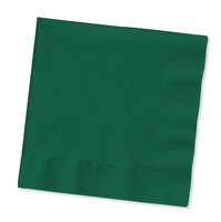 Discounted Solid Hunter Green Paper Lunch Napkins - Posh Party Supplies